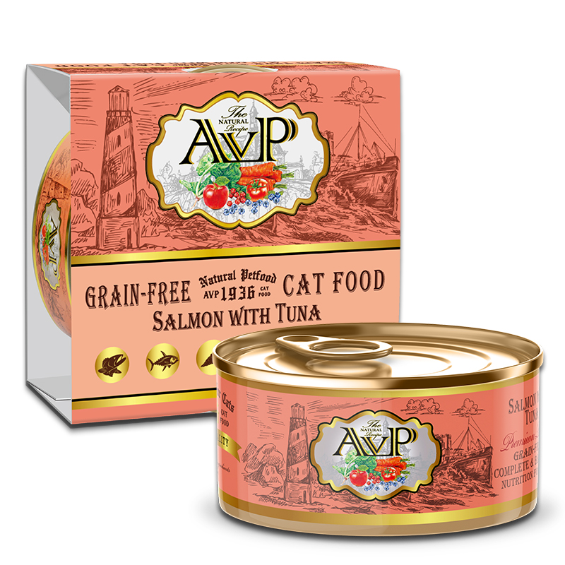 AVP®1936 Salmon with Tuna Complete Grain-Free Wet Cat Food