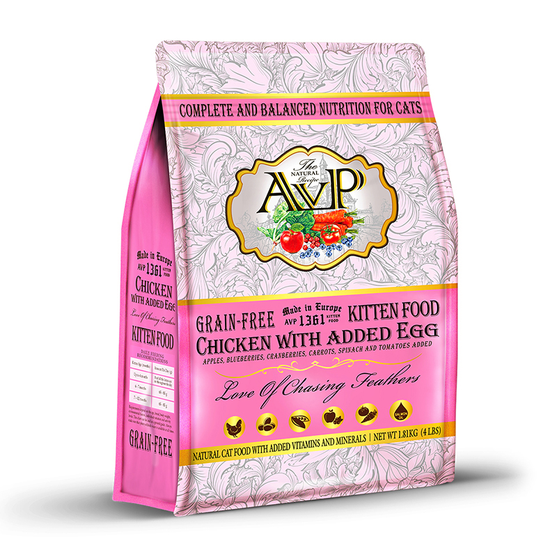 AVP®1361 Chicken with Added Egg Complete Grain-Free Natural Recipe for Kittens